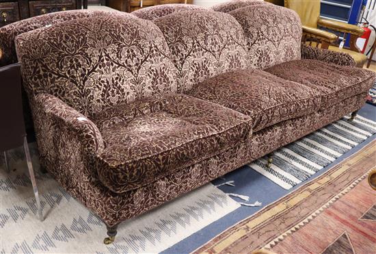 A William Chappell settee, W.260cm, D.110cm, H.82cm